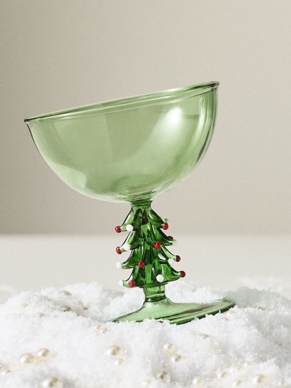 Anthropologie Icon Stem Coupe Glass - Holiday
